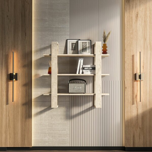 Hanah Home Wall Shelf Travertine Suno - Travertine