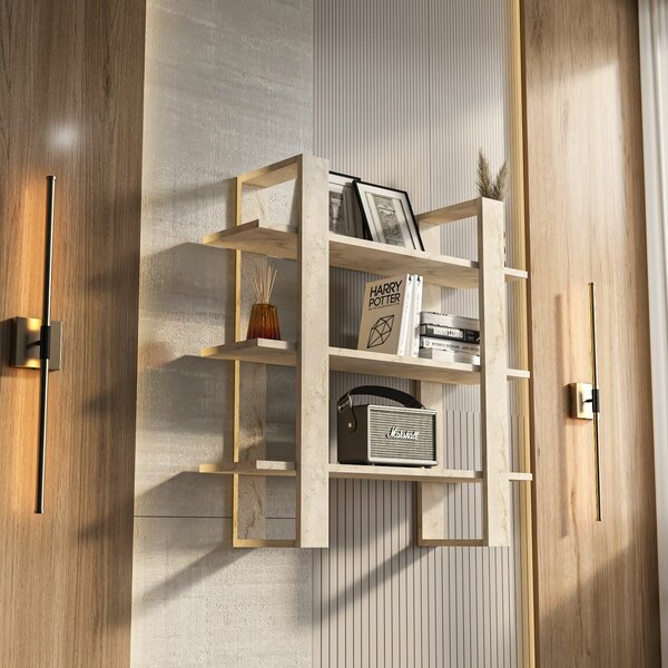 Hanah Home Wall Shelf Travertine Suno - Travertine