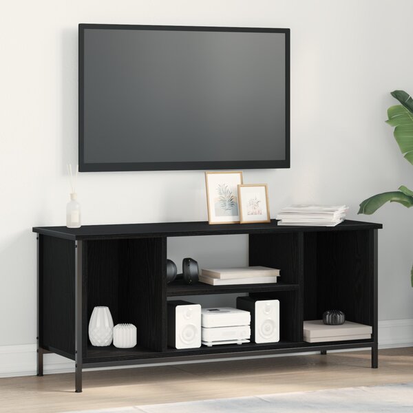 TV szekrény 102 x 35 x 45 cm Fekete tölgy Szerelt Fa