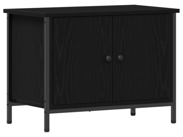 TV szekrény 60 x 35 x 45 cm Fekete tölgy Szerelt Fa