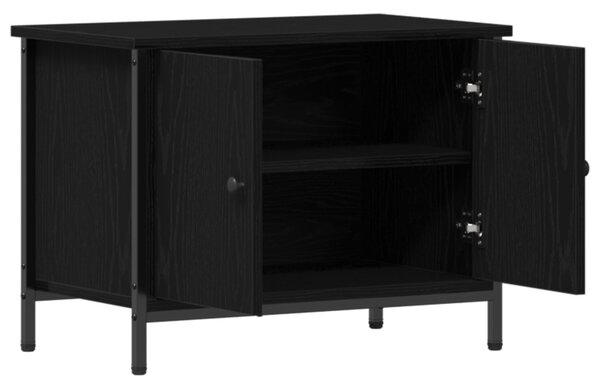TV szekrény 60 x 35 x 45 cm Fekete tölgy Szerelt Fa