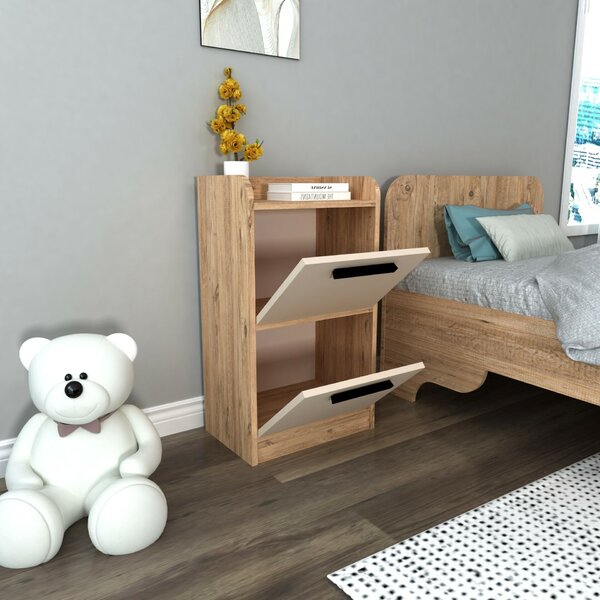 Hanah Home Nightstand Atlantic Pine Beige Luses