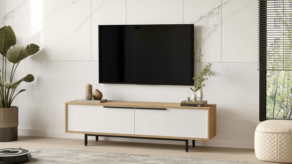 Hanah Home TV állvány Natúr fehér Boh1-Sw