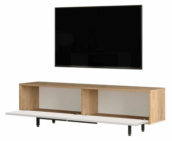 Hanah Home TV állvány Natúr fehér Boh1-Sw