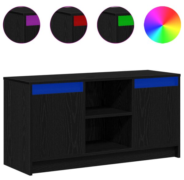 TV egységek 100 x 34 x 50 cm Fekete Szerelt fa