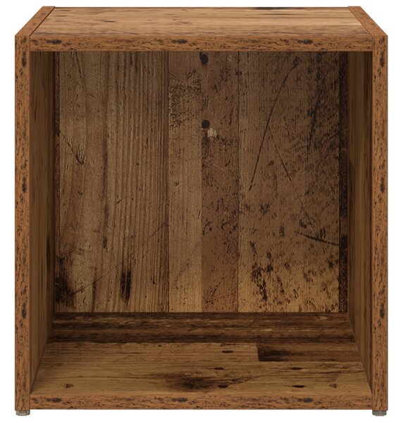 TV szekrények - 4 db régi fa - 37 x 35 x 37 cm - Mérnöki fa