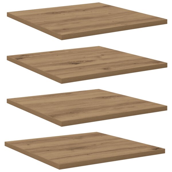 Polcos könyvespolc 3 szintes 4 pcs 40 x 40 x 1,5 cm Faanyag