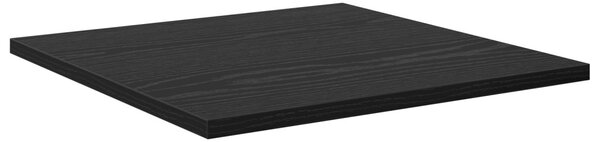 Polcos könyvespolc 4 pcs Fekete 40 x 40 x 1,5 cm Faanyag