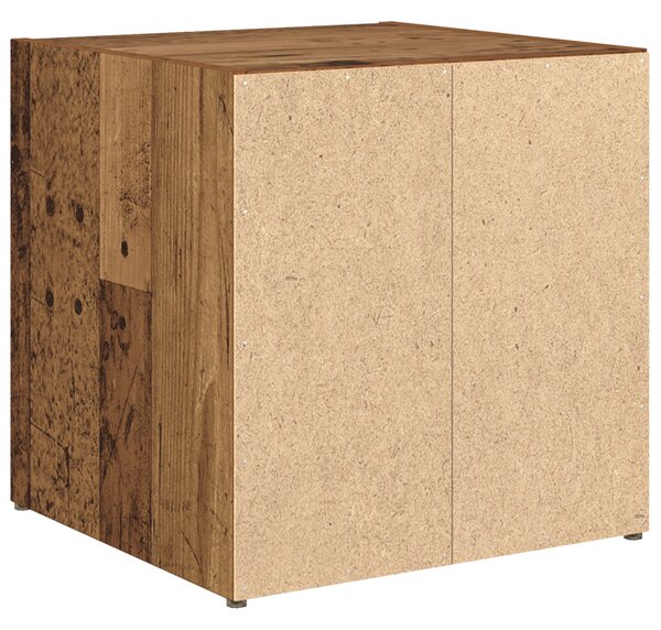 TV szekrények - 4 db régi fa - 37 x 35 x 37 cm - Mérnöki fa