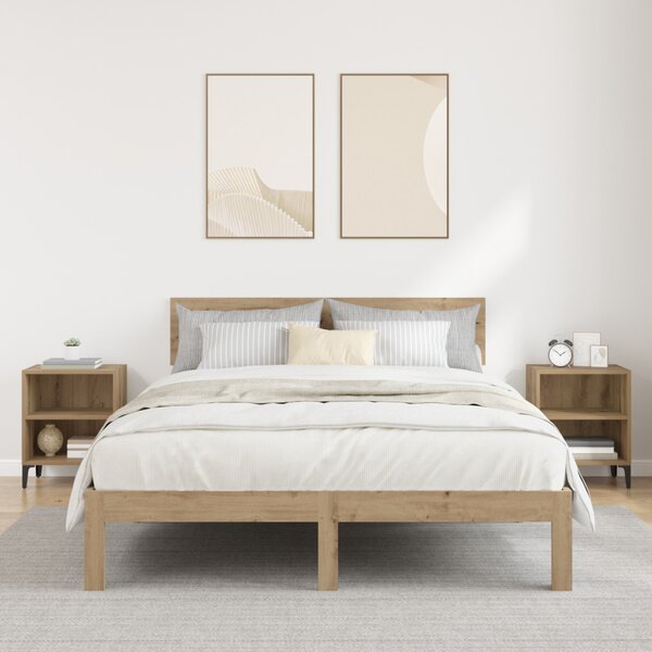 Éjjeliszekrény 2 db Artisan tölgy 40 x 30 x 50 cm Szerelt Fa