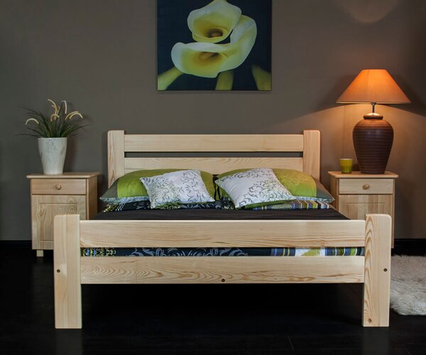 AMI bútorok Fenyőfa ágy Neli 140x200 cm fenyő