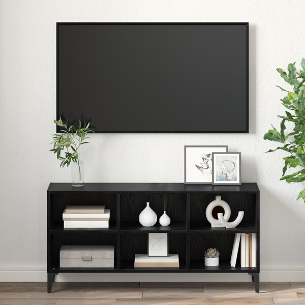 TV szekrény garnitúra Fekete 103,5 x 30 x 50 cm Mérnöki fa