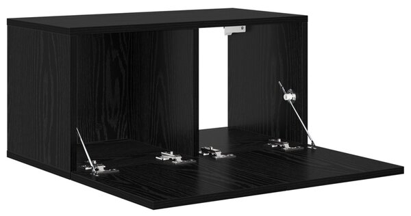 TV szekrény garnitúra 60 x 30 x 30 cm Fekete Szerelt Fa