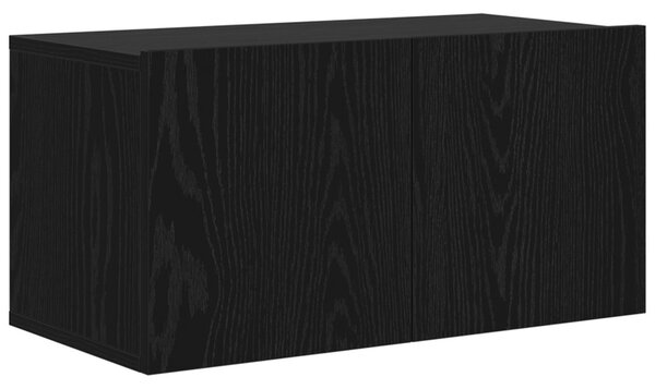 TV szekrény garnitúra 60 x 30 x 30 cm Fekete Szerelt Fa