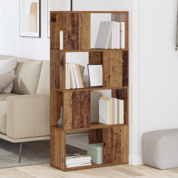 Tárolóegység Régi fa MDF 60 x 24 x 124 cm Tárolóegység