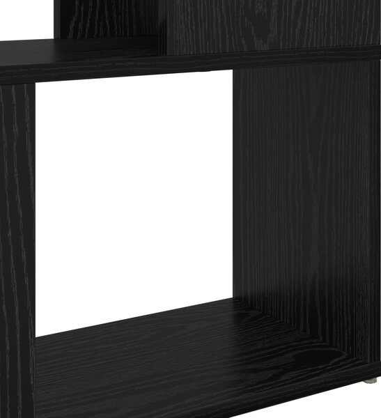 Könyvespolc Fekete tölgy Szerelt fa 60 x 24 x 155 cm