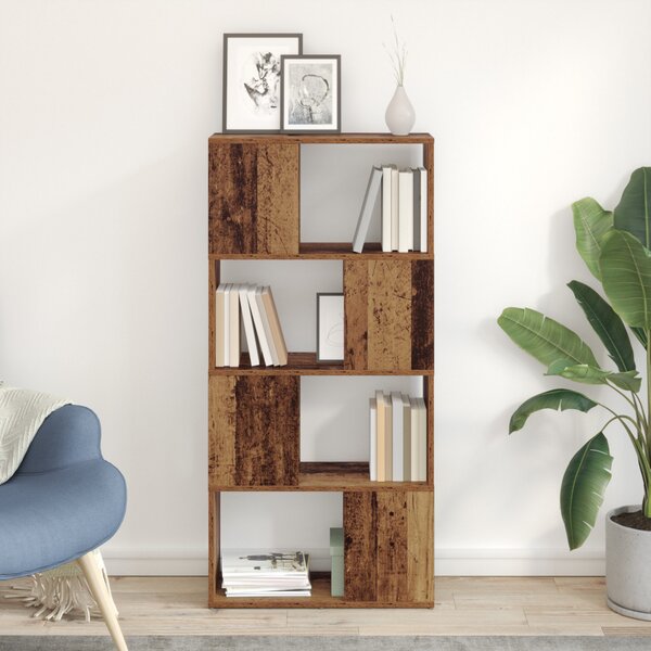 Tárolóegység Régi fa MDF 60 x 24 x 124 cm Tárolóegység