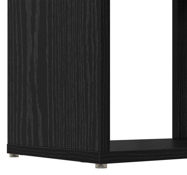 Könyvespolc Fekete tölgy Szerelt fa 60 x 24 x 124 cm