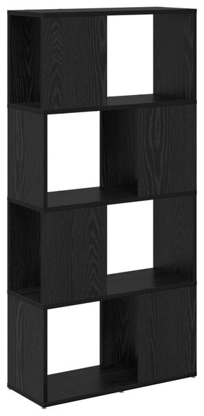 Könyvespolc Fekete tölgy Szerelt fa 60 x 24 x 124 cm