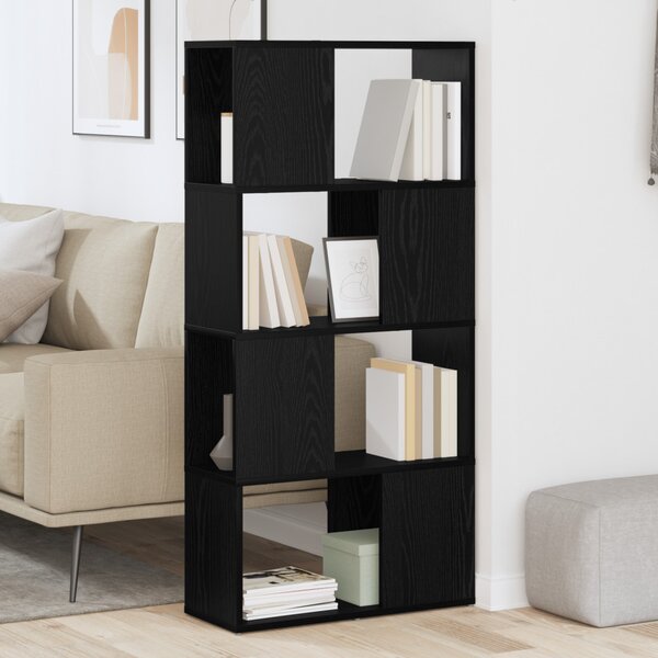 Könyvespolc Fekete tölgy Szerelt fa 60 x 24 x 124 cm