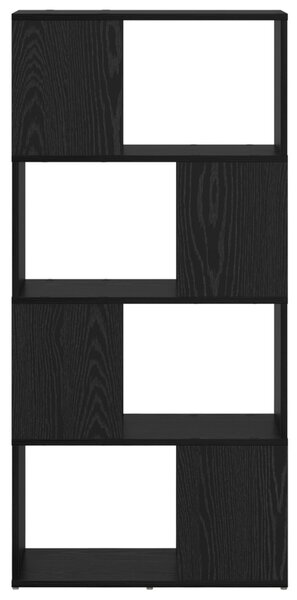 Könyvespolc Fekete tölgy Szerelt fa 60 x 24 x 124 cm