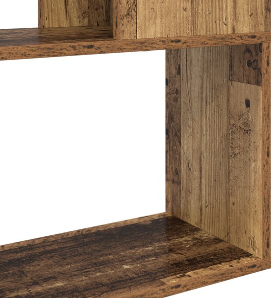 Könyvespolc Régi fa Szerelt fa 80 x 24 x 124 cm Polc