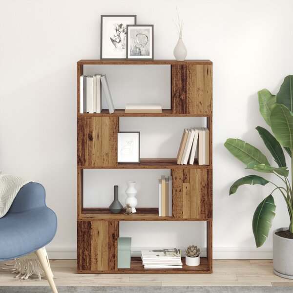 Könyvespolc Régi fa Szerelt fa 80 x 24 x 124 cm Polc
