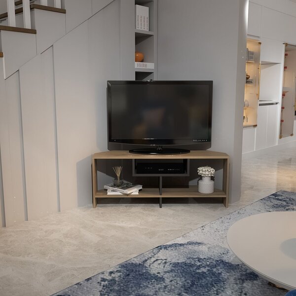 Hanah Home Maldiv TV állvány dió és fehér színben