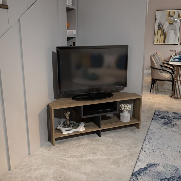 Hanah Home Maldiv TV állvány dió és fehér színben