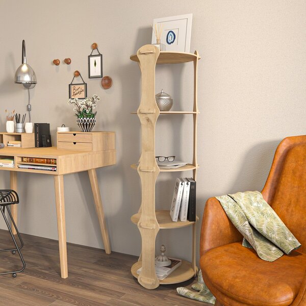 Hanah Home Yuvar Tölgy könyvespolc - Tölgy