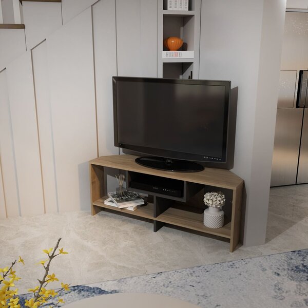 Hanah Home Maldiv TV állvány dió és fehér színben