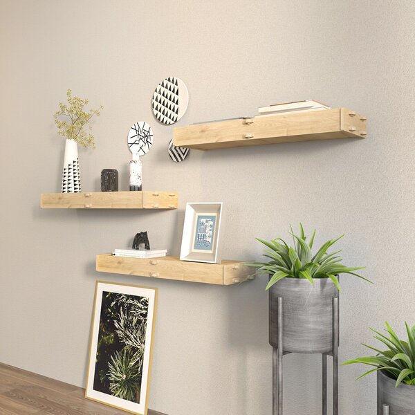 Hanah Home Wall Shelf Oak Hiko - Oak