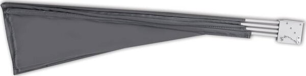 Szürke összecsukható erkély oldalárnyékoló 210 x 210 cm