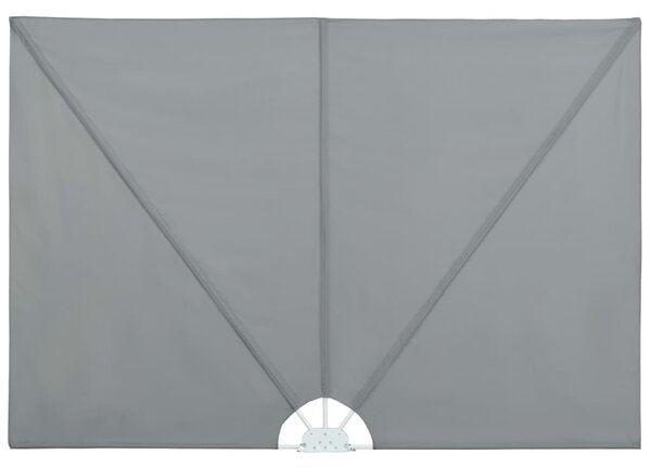 Szürke összecsukható terasz oldalárnyékoló 400 x 200 cm