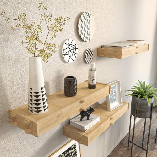 Hanah Home Wall Shelf Oak Hiko - Oak