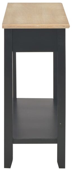 Fekete fa tálalóasztal 110 x 35 x 80 cm