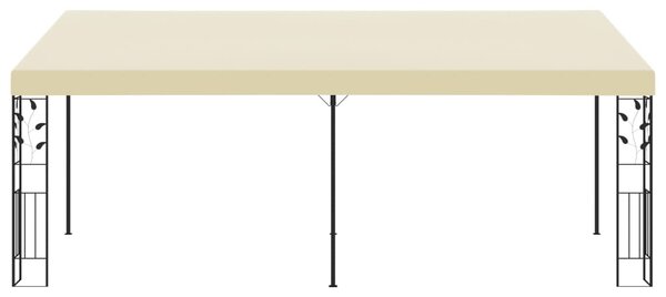Krémszínű falra szerelhető pavilon 6 x 3 x 2,5 m