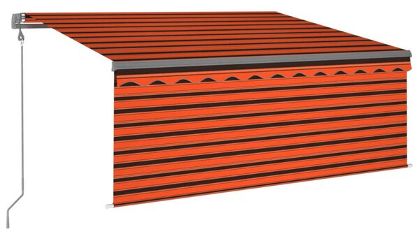 Narancssárga-barna automata napellenző redőnnyel 3 x 2,5 m