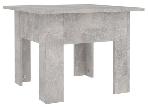 Betonszürke szerelt fa dohányzóasztal 55 x 55 x 42 cm
