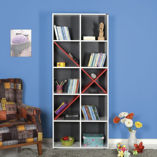 Hanah Home könyvespolc WhiteRed Ktp-910-Bk-1