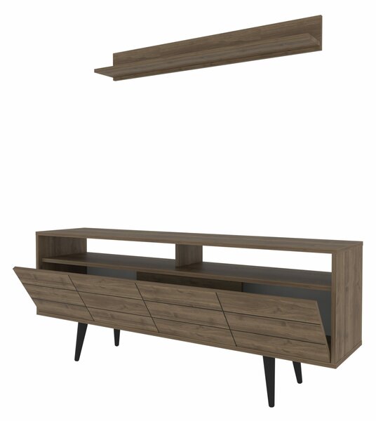 Hanah Home TV Unit Walnut Ola - Walnut