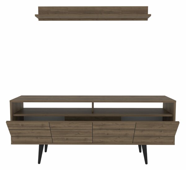 Hanah Home TV Unit Walnut Ola - Walnut