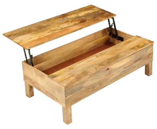 Tömör mangófa dohányzóasztal 110 x 55 x 35 cm