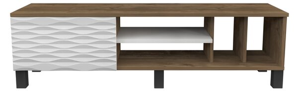 Hanah Home TV Stand Walnut White Olyo - Walnut, White