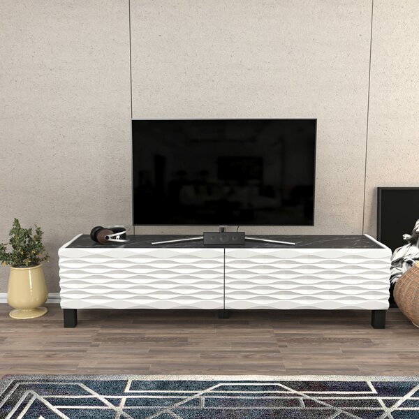 Hanah Home Lerze TV állvány - fehér, fekete