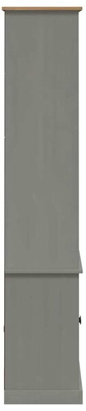 VIGO szürke tömör fenyőfa könyvespolc 85x35x170 cm