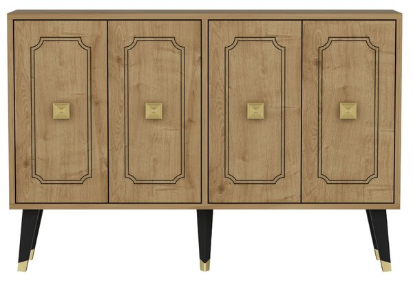 Hanah Home Console Sapphire Oak Gold Roland - Sapphire Oak, Gold