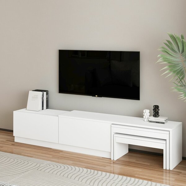 Hanah Home TV állvány White Nest - Fehér