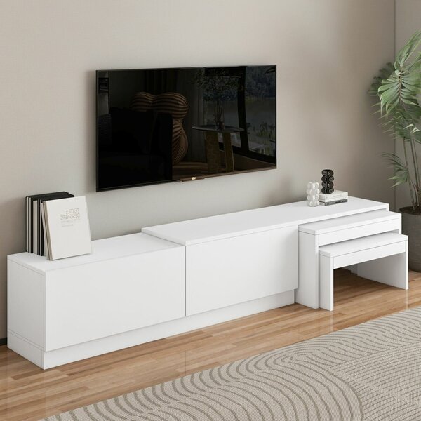 Hanah Home TV állvány White Nest - Fehér