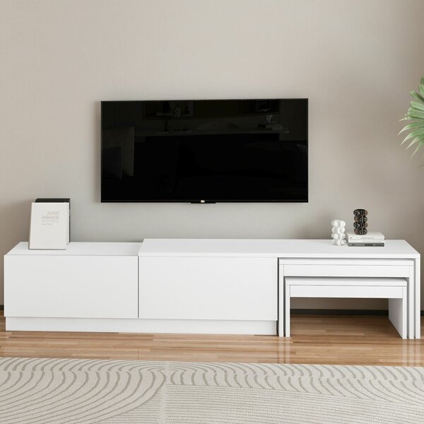 Hanah Home TV állvány White Nest - Fehér